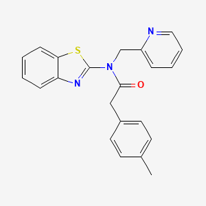 N-(benzo[d]thiazol-2-yl)-N-(pyridin-2-ylmethyl)-2-(p-tolyl)acetamide