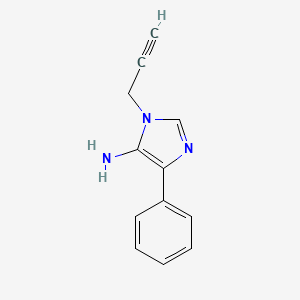 molecular formula C12H11N3 B2438962 4-phenyl-1-(prop-2-yn-1-yl)-1H-imidazol-5-amine CAS No. 1221724-62-4