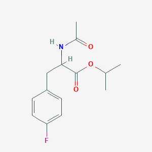 molecular formula C14H18FNO3 B2438970 Methylethyl 2-(acetylamino)-3-(4-fluorophenyl)propanoate CAS No. 1207894-51-6