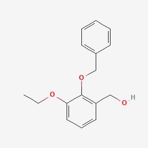 molecular formula C16H18O3 B2438994 [2-(Benzyloxy)-3-ethoxyphenyl]methanol CAS No. 851630-50-7