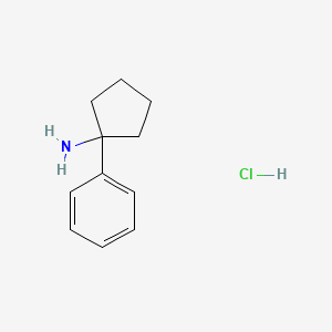 molecular formula C11H16ClN B2439001 1-Phenylcyclopentylamine hydrochloride CAS No. 5296-90-2