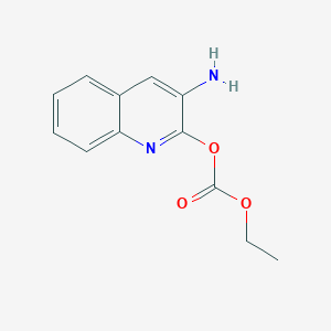 molecular formula C12H12N2O3 B2439016 3-Aminoquinolin-2-yl ethyl carbonate CAS No. 1416372-42-3; 62235-59-0