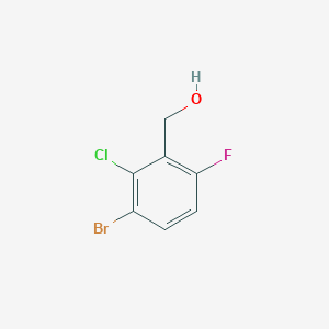molecular formula C7H5BrClFO B2439030 3-Bromo-2-chloro-6-fluorobenzyl alcohol CAS No. 1784628-56-3