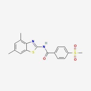 N-(4,6-dimethylbenzo[d]thiazol-2-yl)-4-(methylsulfonyl)benzamide