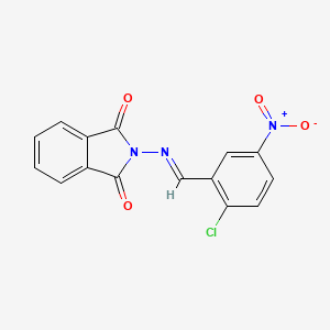 2-[(2-Chloro-5-nitrobenzylidene)amino]isoindoline-1,3-dione