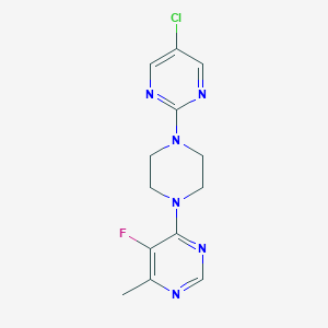 4-[4-(5-Chloropyrimidin-2-yl)piperazin-1-yl]-5-fluoro-6-methylpyrimidine