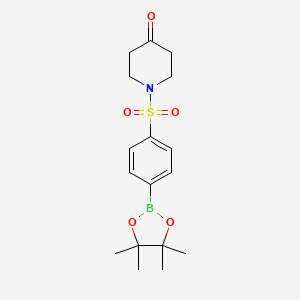 1-{[4-(Tetramethyl-1,3,2-dioxaborolan-2-yl)benzene]sulfonyl}piperidin-4-one