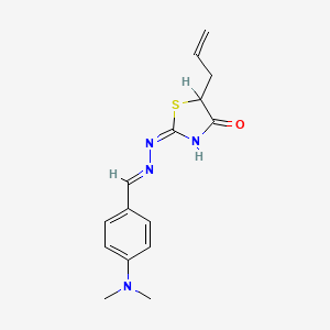 (E)-5-allyl-2-((E)-(4-(dimethylamino)benzylidene)hydrazono)thiazolidin-4-one
