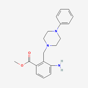 Methyl 3-amino-2-[(4-phenylpiperazin-1-yl)methyl]benzoate