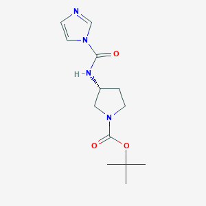 tert-butyl (3R)-3-[(1H-imidazole-1-carbonyl)amino]pyrrolidine-1-carboxylate