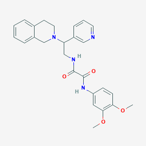 N-[2-(3,4-dihydroisoquinolin-2(1H)-yl)-2-pyridin-3-ylethyl]-N'-(3,4-dimethoxyphenyl)ethanediamide
