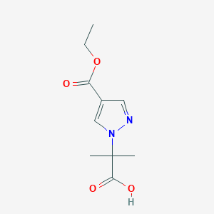 2-[4-(ethoxycarbonyl)-1H-pyrazol-1-yl]-2-methylpropanoic acid