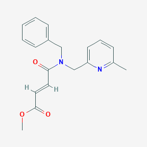 Methyl (E)-4-[benzyl-[(6-methylpyridin-2-yl)methyl]amino]-4-oxobut-2-enoate