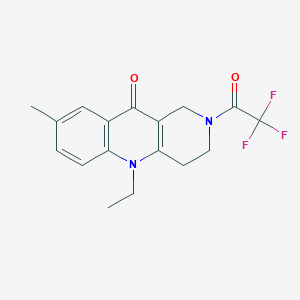 5-Ethyl-8-methyl-2-(2,2,2-trifluoroacetyl)-3,4-dihydro-1H-benzo[b][1,6]naphthyridin-10-one