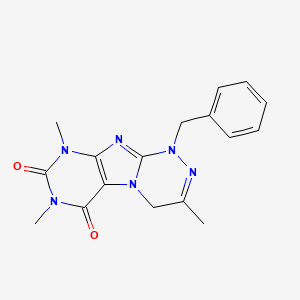 1-benzyl-3,7,9-trimethyl-7,9-dihydro-[1,2,4]triazino[3,4-f]purine-6,8(1H,4H)-dione