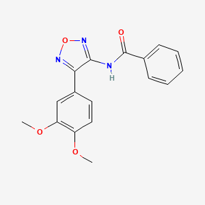 N-(4-(3,4-dimethoxyphenyl)-1,2,5-oxadiazol-3-yl)benzamide