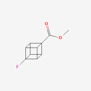 molecular formula C10H9FO2 B2439143 methyl (1s,2R,3r,8S)-4-fluorocubane-1-carboxylate CAS No. 141046-54-0