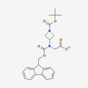 molecular formula C25H28N2O6 B2439151 N-(((9H-Fluoren-9-yl)methoxy)carbonyl)-N-(1-(tert-butoxycarbonyl)azetidin-3-yl)glycine CAS No. 1463524-95-9