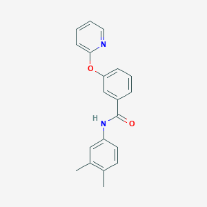 molecular formula C20H18N2O2 B2439162 N-(3,4-dimethylphenyl)-3-(pyridin-2-yloxy)benzamide CAS No. 1797874-31-7