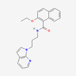 N-(3-(1H-pyrrolo[2,3-b]pyridin-1-yl)propyl)-2-ethoxy-1-naphthamide
