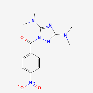(3,5-Bis(dimethylamino)-1H-1,2,4-triazol-1-yl)(4-nitrophenyl)methanone