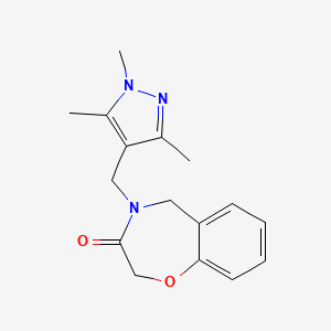 4-[(1,3,5-trimethyl-1H-pyrazol-4-yl)methyl]-4,5-dihydro-1,4-benzoxazepin-3(2H)-one