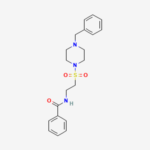 N-[2-(4-benzylpiperazin-1-yl)sulfonylethyl]benzamide