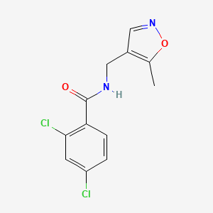 2,4-dichloro-N-((5-methylisoxazol-4-yl)methyl)benzamide