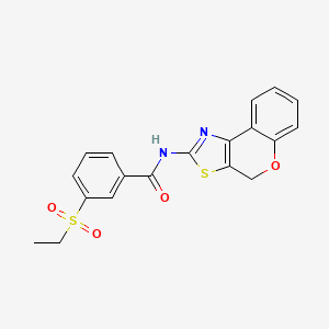 molecular formula C19H16N2O4S2 B2439196 N-(4H-chromeno[4,3-d]thiazol-2-yl)-3-(ethylsulfonyl)benzamide CAS No. 898405-77-1