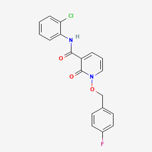 molecular formula C19H14ClFN2O3 B2439222 N-(2-chlorophenyl)-1-((4-fluorobenzyl)oxy)-2-oxo-1,2-dihydropyridine-3-carboxamide CAS No. 868678-07-3