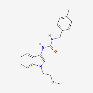 molecular formula C20H23N3O2 B2439241 1-(1-(2-methoxyethyl)-1H-indol-3-yl)-3-(4-methylbenzyl)urea CAS No. 922896-59-1