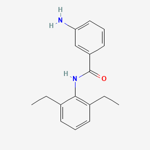 molecular formula C17H20N2O B2439303 3-amino-N-(2,6-diethylphenyl)benzamide CAS No. 500274-46-4