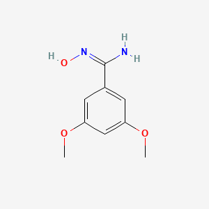 molecular formula C9H12N2O3 B2439307 N'-hydroxy-3,5-dimethoxybenzenecarboximidamide CAS No. 453566-08-0