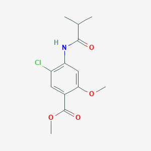 molecular formula C13H16ClNO4 B2439359 Methyl 5-chloro-4-(isobutyrylamino)-2-methoxybenzoate CAS No. 302575-02-6