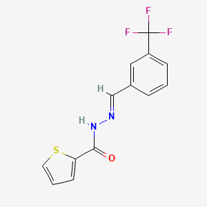 molecular formula C13H9F3N2OS B2439428 N'-[3-(trifluoromethyl)benzylidene]-2-thiophenecarbohydrazide CAS No. 329698-66-0