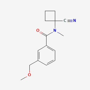 molecular formula C15H18N2O2 B2439436 N-(1-cyanocyclobutyl)-3-(methoxymethyl)-N-methylbenzamide CAS No. 1252505-34-2