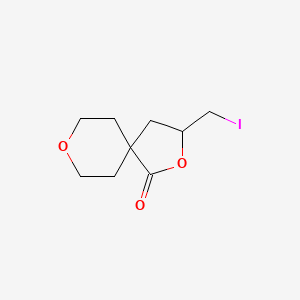 molecular formula C9H13IO3 B2439442 3-(Iodomethyl)-2,8-dioxaspiro[4.5]decan-1-one CAS No. 2246354-70-9