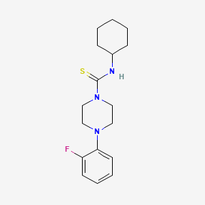 molecular formula C17H24FN3S B2439513 N-cyclohexyl-4-(2-fluorophenyl)piperazine-1-carbothioamide CAS No. 455306-79-3