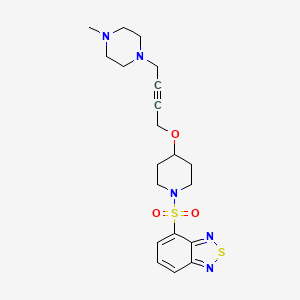 4-[(4-{[4-(4-Methylpiperazin-1-yl)but-2-yn-1-yl]oxy}piperidin-1-yl)sulfonyl]-2,1,3-benzothiadiazole