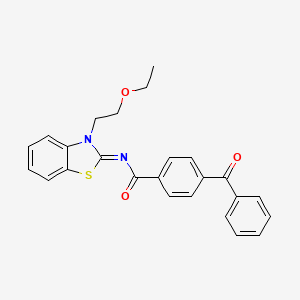 (Z)-4-benzoyl-N-(3-(2-ethoxyethyl)benzo[d]thiazol-2(3H)-ylidene)benzamide