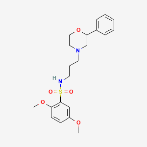 2,5-dimethoxy-N-(3-(2-phenylmorpholino)propyl)benzenesulfonamide