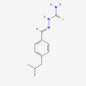 [(E)-{[4-(2-methylpropyl)phenyl]methylidene}amino]thiourea