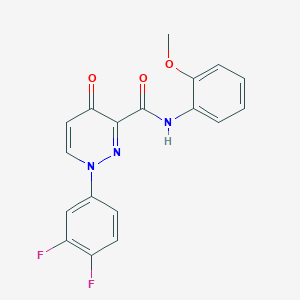 1-(3,4-difluorophenyl)-N-(2-methoxyphenyl)-4-oxo-1,4-dihydro-3-pyridazinecarboxamide