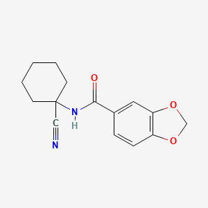 N-(1-cyanocyclohexyl)-2H-1,3-benzodioxole-5-carboxamide