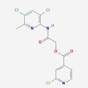 [(3,5-Dichloro-6-methylpyridin-2-yl)carbamoyl]methyl 2-chloropyridine-4-carboxylate
