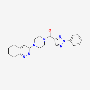 (2-phenyl-2H-1,2,3-triazol-4-yl)(4-(5,6,7,8-tetrahydrocinnolin-3-yl)piperazin-1-yl)methanone