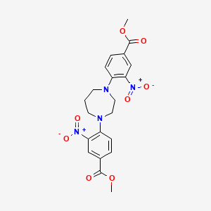 Methyl 4-{4-[4-(methoxycarbonyl)-2-nitrophenyl]-1,4-diazepan-1-yl}-3-nitrobenzenecarboxylate