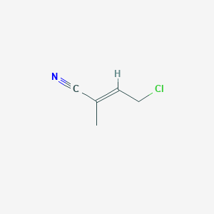 molecular formula C5H6ClN B2439641 4-chloro-2-methylbut-2-enenitrile CAS No. 130681-70-8
