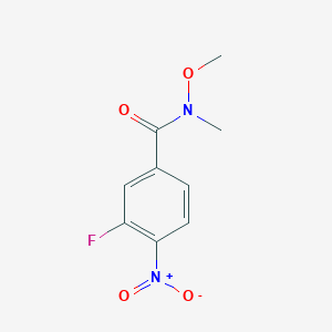 3-Fluoro-N-methoxy-N-methyl-4-nitrobenzamide