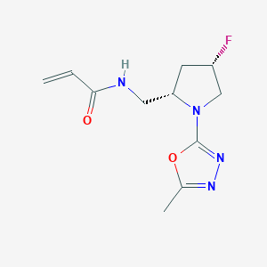 N-{[(2S,4S)-4-fluoro-1-(5-methyl-1,3,4-oxadiazol-2-yl)pyrrolidin-2-yl]methyl}prop-2-enamide